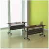 A Picture of product ALE-TT6024CM Alera® Reversible Laminate Table Top Rectangular, 59.5w x 23.63,Medium Cherry/Mahogany
