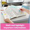 A Picture of product MMM-680RYBGVA Post-it® Flags Flag Value Pack Page Assorted, 200 1" + Highlighter with 50 0.5"