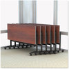 A Picture of product ALE-TT6024CM Alera® Reversible Laminate Table Top Rectangular, 59.5w x 23.63,Medium Cherry/Mahogany