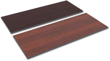 Alera® Reversible Laminate Table Top Rectangular, 59.5w x 23.63,Medium Cherry/Mahogany