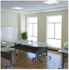 A Picture of product ALE-TT6024WG Alera® Reversible Laminate Table Top Rectangular, 59.38w x 23.63d, White/Gray