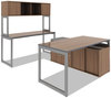 A Picture of product ALE-TT6030EW Alera® Reversible Laminate Table Top Rectangular, 59.38w x 29.5d, Espresso/Walnut