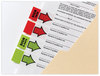 A Picture of product MMM-680SD2 Post-it® Flags Arrow Message 1" Page "Sign and Date", Green, 50 Flags/Dispenser, 2 Dispensers/Pack