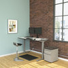 A Picture of product ALE-TT6030WG Alera® Reversible Laminate Table Top Rectangular, 59.38w x 29.5d, White/Gray