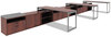 A Picture of product ALE-TT7224CM Alera® Reversible Laminate Table Top Rectangular, 71.5w x 23.63,Medium Cherry/Mahogany