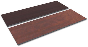 Alera® Reversible Laminate Table Top Rectangular, 71.5w x 23.63,Medium Cherry/Mahogany