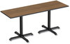 A Picture of product ALE-TT7224EW Alera® Reversible Laminate Table Top Rectangular, 71.5w x 23.63d, Espresso/Walnut