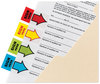 A Picture of product MMM-680SH4VA Post-it® Flags Arrow Message 1" Page 200 "Sign Here", 48 Four Colors, 248/Pack