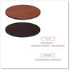 A Picture of product ALE-TTRD36CM Alera® Reversible Laminate Table Top Round, 35.5" Diameter, Medium Cherry/Mahogany