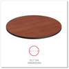 A Picture of product ALE-TTRD36CM Alera® Reversible Laminate Table Top Round, 35.5" Diameter, Medium Cherry/Mahogany