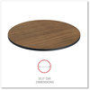 A Picture of product ALE-TTRD36EW Alera® Reversible Laminate Table Top Round, 35.5" Diameter, Espresso/Walnut