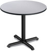 A Picture of product ALE-TTRD36WG Alera® Reversible Laminate Table Top Round, 35.5" Diameter, White/Gray