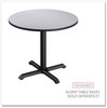 A Picture of product ALE-TTRD36WG Alera® Reversible Laminate Table Top Round, 35.5" Diameter, White/Gray