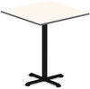 A Picture of product ALE-TTSQ36WG Alera® Reversible Laminate Table Top Square, 35.38w x 35.38d, White/Gray