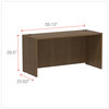 A Picture of product ALE-VA256024WA Alera® Valencia™ Series Credenza Shell 59.13w x 23.63d 29.5h, Modern Walnut
