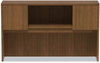 A Picture of product ALE-VA286015WA Alera® Valencia™ Series Hutch with Doors, 4 Compartments, 58.88w x 15d 35.38h, Modern Walnut