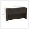 A Picture of product ALE-VA286615ES Alera® Valencia™ Series Hutch with Doors, 4 Compartments, 64.75w x 15d 35.38h, Espresso