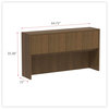 A Picture of product ALE-VA286615WA Alera® Valencia™ Series Hutch with Doors, 4 Compartments, 64.75w x 15d 35.38h, Modern Walnut