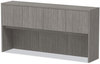 A Picture of product ALE-VA287215GY Alera® Valencia™ Series Hutch with Doors, 4 Compartments, 70.63w x 15d 35.38h, Gray