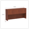 A Picture of product ALE-VA287215MC Alera® Valencia™ Series Hutch with Doors, 4 Compartments, 70.63w x 15d 35.38h, Medium Cherry