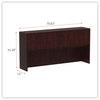 A Picture of product ALE-VA287215MY Alera® Valencia™ Series Hutch with Doors, 4 Compartments, 70.63w x 15d 35.38h, Mahogany