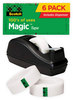 A Picture of product MMM-810C40BK Scotch® Magic™ Tape Desktop Dispenser Value Pack 1" Core, 0.75" x 83.33 ft, Clear