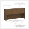 A Picture of product ALE-VA287215WA Alera® Valencia™ Series Hutch with Doors, 4 Compartments, 70.63w x 15d 35.38h, Modern Walnut