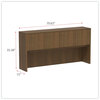 A Picture of product ALE-VA287215WA Alera® Valencia™ Series Hutch with Doors, 4 Compartments, 70.63w x 15d 35.38h, Modern Walnut
