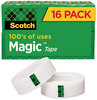 A Picture of product MMM-810K16 Scotch® Magic™ Tape Value Pack 1" Core, 0.75" x 83.33 ft, Clear, 16/Pack
