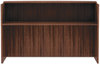 A Picture of product ALE-VA327236WA Alera® Valencia™ Series Reception Desk with Transaction Counter. 71 X 35.5 X 42.5 in. Modern Walnut.