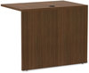 A Picture of product ALE-VA353624WA Alera® Valencia™ Series Reversible Return/Bridge Shell 35w x 23.63d 29.5h, Modern Walnut