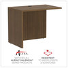 A Picture of product ALE-VA353624WA Alera® Valencia™ Series Reversible Return/Bridge Shell 35w x 23.63d 29.5h, Modern Walnut