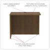 A Picture of product ALE-VA353624WA Alera® Valencia™ Series Reversible Return/Bridge Shell 35w x 23.63d 29.5h, Modern Walnut