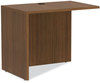 A Picture of product ALE-VA353624WA Alera® Valencia™ Series Reversible Return/Bridge Shell 35w x 23.63d 29.5h, Modern Walnut