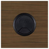 A Picture of product ALE-VA354824WA Alera® Valencia™ Series Reversible Return/Bridge Shell 47.25w x 23.63d 29.5h, Modern Walnut
