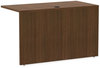 A Picture of product ALE-VA354824WA Alera® Valencia™ Series Reversible Return/Bridge Shell 47.25w x 23.63d 29.5h, Modern Walnut