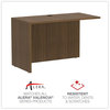 A Picture of product ALE-VA354824WA Alera® Valencia™ Series Reversible Return/Bridge Shell 47.25w x 23.63d 29.5h, Modern Walnut