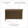 A Picture of product ALE-VA354824WA Alera® Valencia™ Series Reversible Return/Bridge Shell 47.25w x 23.63d 29.5h, Modern Walnut