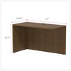 A Picture of product ALE-VA354824WA Alera® Valencia™ Series Reversible Return/Bridge Shell 47.25w x 23.63d 29.5h, Modern Walnut