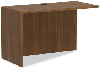 Alera® Valencia™ Series Reversible Return/Bridge Shell 47.25w x 23.63d 29.5h, Modern Walnut