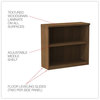 A Picture of product ALE-VA633032WA Alera® Valencia™ Series Bookcase Bookcase,Two-Shelf, 31.75w x 14d 29.5h, Modern Walnut