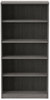 A Picture of product ALE-VA636632GY Alera® Valencia™ Series Bookcase Five-Shelf, 31.75w x 14d 64.75h, Gray
