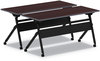 A Picture of product ALE-VA7276BK Alera® Flip and Nest Table Base 55.88w x 23.63d 28.5h, Black