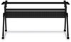 A Picture of product ALE-VA7276BK Alera® Flip and Nest Table Base 55.88w x 23.63d 28.5h, Black