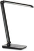 A Picture of product SAF-1009BL Safco® Vamp™ LED Wireless Charging Lamp Multi-pivot Neck, 16.75" High, Black, Ships in 1-3 Business Days