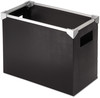 A Picture of product PFX-01151 Pendaflex® Poly Desktop File Box Letter Files, 13" x 6.25" 9.5", Black/Silver