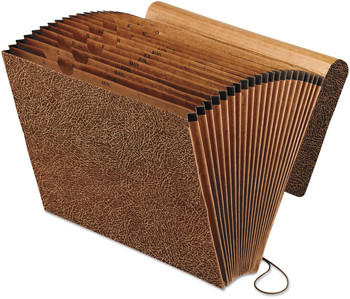 Pendaflex® All Purpose Expanding File 2" Expansion, 21 Sections, Elastic Cord Closure, 2/5-Cut Tabs, Letter Size, Red Fiber