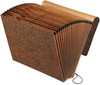 A Picture of product PFX-01365 Pendaflex® All Purpose Expanding File 2" Expansion, 21 Sections, Elastic Cord Closure, 2/5-Cut Tabs, Letter Size, Red Fiber