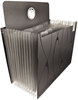 A Picture of product PFX-02327 Pendaflex® Sliding Cover Expanding File 4" Expansion, 13 Sections, Cord/Hook Closure, 1/6-Cut Tabs, Letter Size, Black