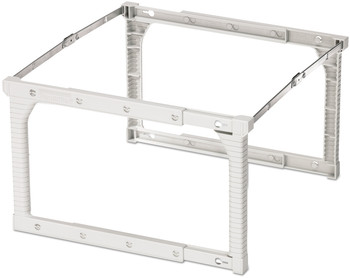 Pendaflex® Plastic Snap-Together Hanging Folder Frame Legal/Letter Size, 18" to 27" Long, White/Silver Accents, 4/Box